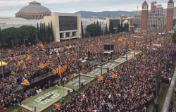 Clam multitudinari a Barcelona en contra de la judicialització dels anhels de Llibertat del poble català