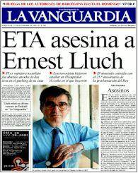 2000 L'exministre del PSOE Ernest Lluch resulta mort pels trets d'un escamot d'ETA