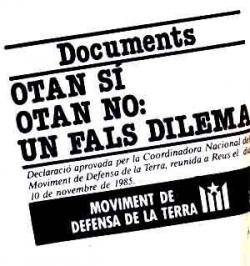 Document oficial de l'MDT, en aquell moment copat per les tesis del PSAN