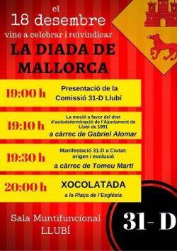 Actes a Llub&iacute; i Esporles en commemoraci&oacute; de la Diada de Mallorca