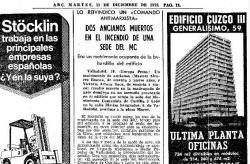 1979 Un grup feixista provoca un incendi amb dues morts a Valladolid