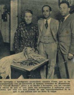 Notícia apareguda a la revista "Campeón" el  15/3/1936, sobre l'ascens al Cavall Bernat de Josep Costa