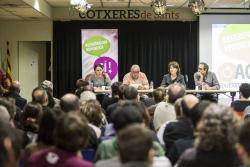 Aina Delgado, Manuel Delgado, Elisenda Paluzié i Antonio Baños, d'esquerra a dreta.