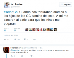 Tuitaires espanyols fan befa dels torturats per la Guardia Civil