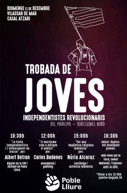 Cartell de la Trobada de Joves independentistes i revolucionaris