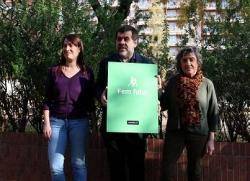 Natàlia Esteve, Jordi Sánchez i Àngels Folch han presentat la campanya "Fem futur". (Foto: BTV)
