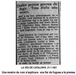 Gener 1921. El mes de les lleis de fugues del pistolerisme barceloní