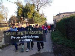 Marxa contra la presència de l'exèrcit espanyol a les comarques nord-orientals