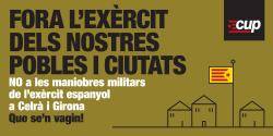 Posicionament unitari de l'independentisme gironí contra les maniobres militars