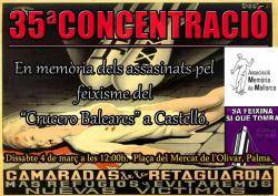 35a concentració En Memòria a Les Víctimes Del Creuer Baleares a Castelló
