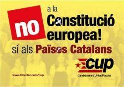Adhesiu de la CUP de la campanya per a les eleccions europees (UE) de 2004
