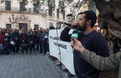 Centenars de persones se solidaritzen amb Valtonyc a Palma