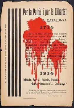 "Per la Pàtria i la Llibertat": manifest de la Joventut Catalanista en el 200 aniversari de 1714