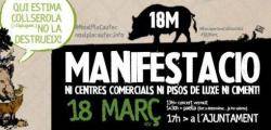 Diada de mobilització a Esplugues de Llobregat contra el Pla CAUFEC