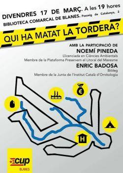 Acte públic sobre l?estat actual i la degradación del delta de la Tordera