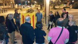 Nova concentració de rebuig a la bandera espanyola a Farners de la Selva