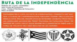 Nova jornada de les Rutes de la Independència a Barcelona