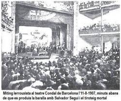 Salvador Seguí i el tiroteig mortal en un míting lerrouxista el 1907
