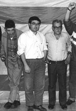 Homentge als represaliats independentistes del Casal Independentista de Sants: 1998. Ramon Subirats, Carles Sastre i Ton Ribas