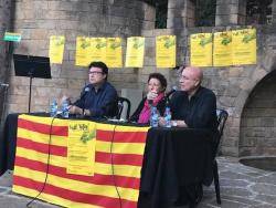 Joan Manuel Tresserras, el diputat i represaliat de la Mesa del Parlament Josep Nuet, a l'acte