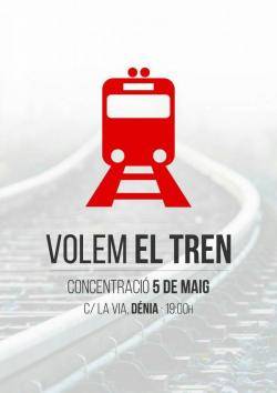 La JODaD i la PDaD del PV se sumen a la mobilització "Volem Tren" a Dénia