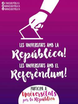 Universitats per la República impulsa un manifest a favor del referèndum sobre la Independència