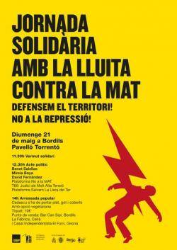 Jornada de la CUP a Bordils en solidaritat amb la lluita contra la MAT