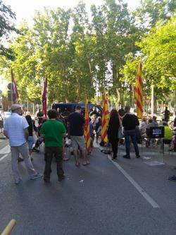 Concentració contra la visita de Felip VI a l'Auditori de Girona en motiu de l'acte anual de la Fundación Princesa de Girona (29/06/2017)