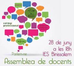 L?Assemblea de docents exigeix transparència en les xifres de matrícula pel curs vinent