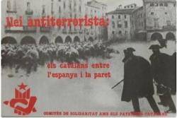 Cartell de principis dels anys '80 dels Comitès de Solidaritat amb els Patriotes Catalans