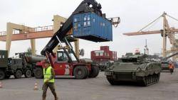 Vehicles cuirassats de l'exèrcit espanyol a Letònia. Foto: Geopolítica.cat