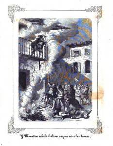 1640- Els veïns de Santa Coloma de Farners cremen l'agutzil Monrodon