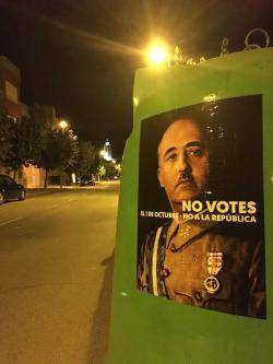 República des de Baix reivindica l'acció dels cartells de Franco #18J