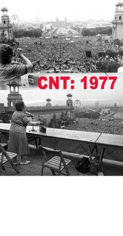 1977 Miting multitudinari de la CNT a Montjuïc