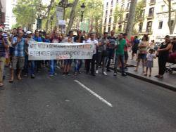 Manifestació a Barcelona en suport amb la lluita del Rif