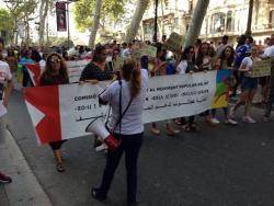 Manifestació a Barcelona en suport amb la lluita del Rif