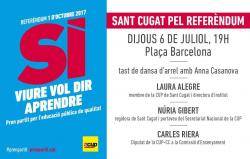 La CUP explica a El Prat de Llobregat  el Sí com una oportunitat per canviar la política d'acollida de persones refugiades