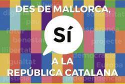 Concentració a Palma en suport a la mobilització de l'11-S per la República Catalana