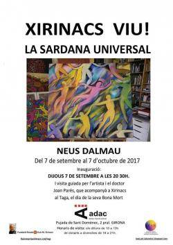 Exposició de l'obra de Neus Dalmau sobre "Xirinacs Viu! La sardana universal"