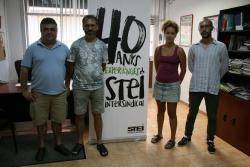 Membres de la campanya "Mallorca Lliure!" es reuneixen amb l'STEI intersindical