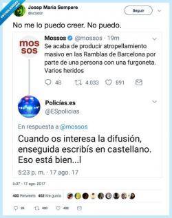 Mostres de catalanofòbia a les xarxes socials (Imatge: Twitter Josep Maria Sempere)