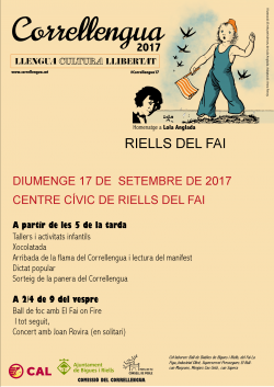 El Correllengua a Riels del Fai