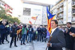 L'alcalde d'Oliana, Miquel Sala, el dimarts 19 de setembre quan va anar a declarar al Pont de Suert
