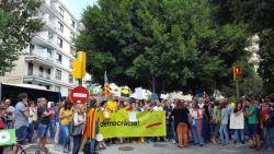 Mobilització a Palma per protestar per la retallada de llibertats i drets als ciutadans de Catalunya