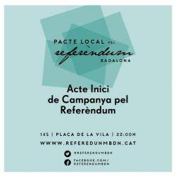 Badalona dóna el tret de sortida a la campanya pel Referèndum