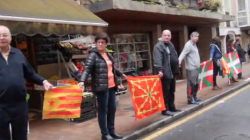 Cadena humana a Euskal Herria de solidaritat amb Catalunya