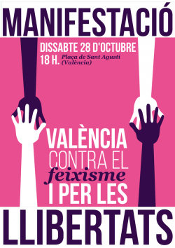 Més de 200 entitats convoquen una manifestació a València contra el feixisme i per les llibertats