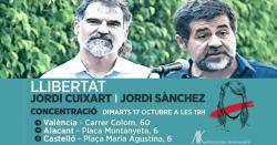 Concentracions a Castelló, València i Alacant a les seus de la delegació del govern espanyol