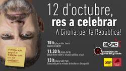 L'esquerra independentista convoca actes per demà 12 d'octubre a Girona