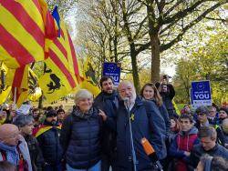Concentració a Brussel·les per demanar l'alliberament dels presos polítics